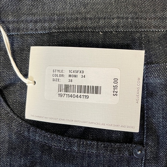 NWT Men’s AG Jeans Dark Denim 360 - Picture 4 of 10